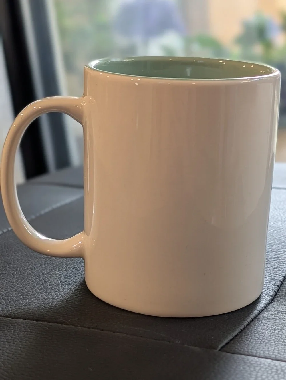 Target Hola Bonita Mug - White Exterior with Mint Interior and Red Floral Accent